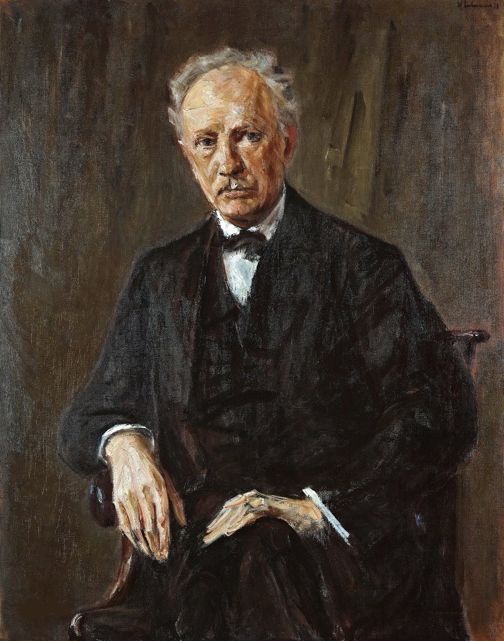 Portræt af komponisten Richard Georg Strauss 1864-1949, 1918. af Max Liebermann