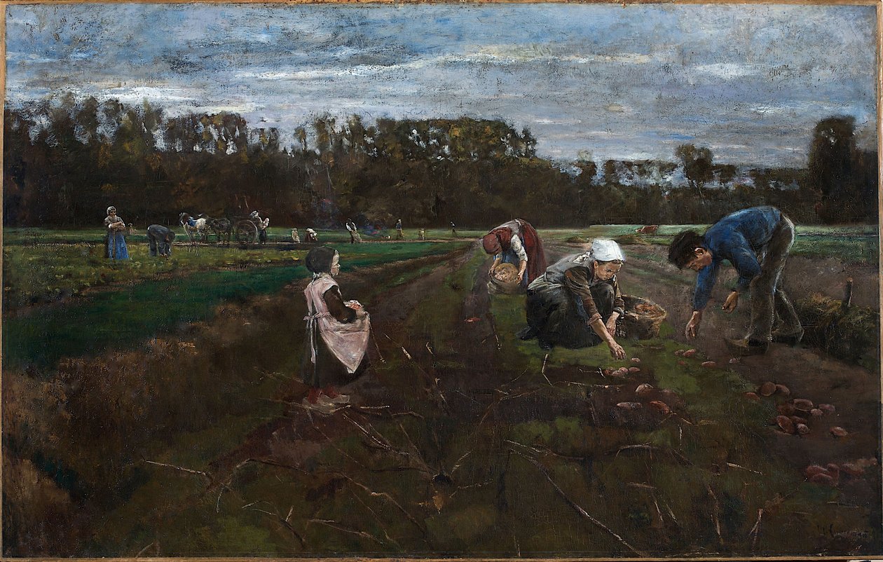 Kartoffelhøst af Max Liebermann