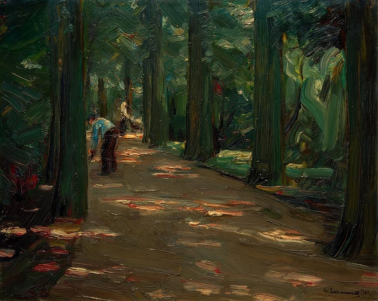 Shady avenue af Max Liebermann