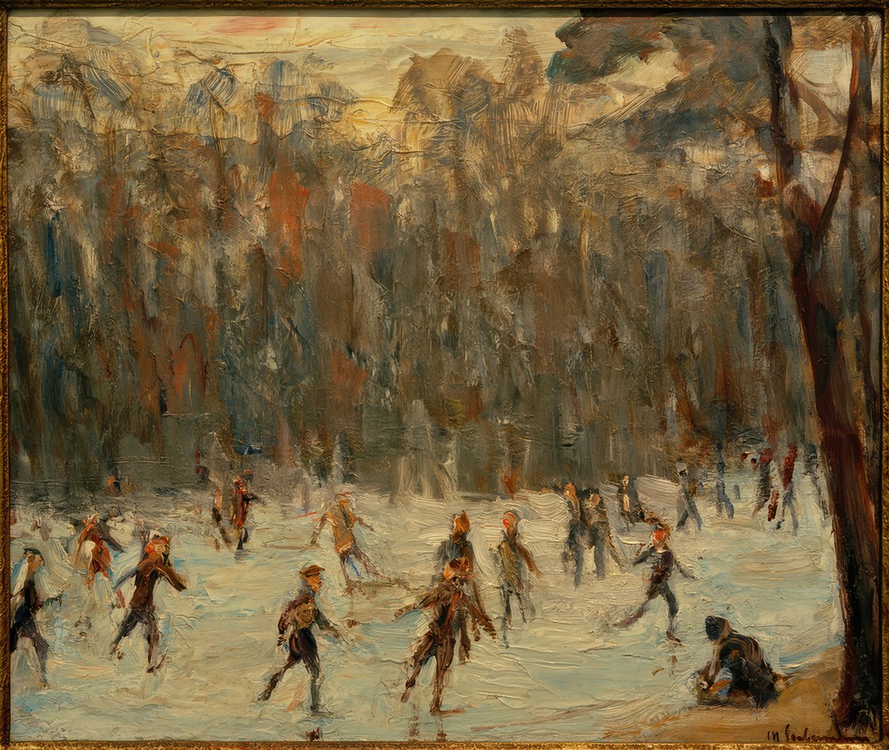 Skøjteløbere i Tiergarten af Max Liebermann