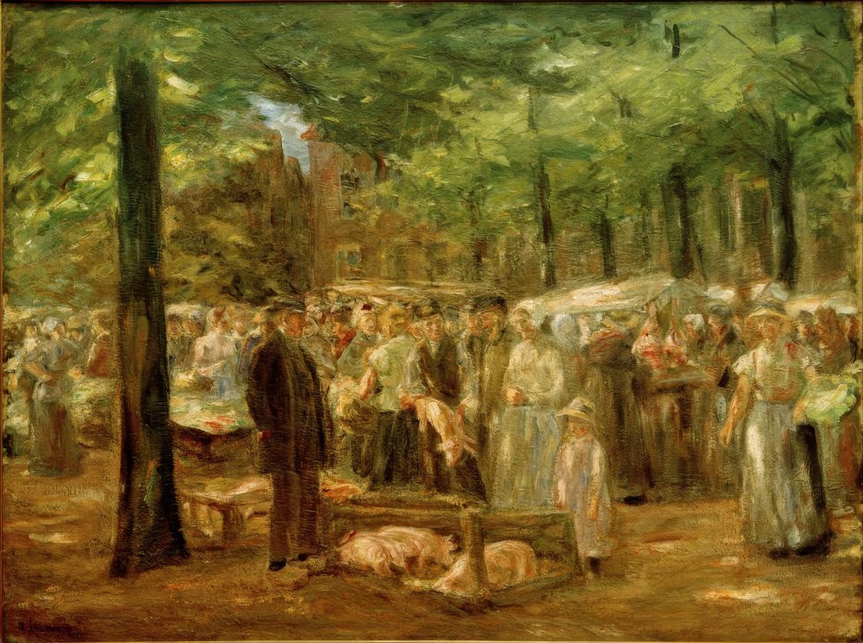 Grisemarked i Haarlem af Max Liebermann