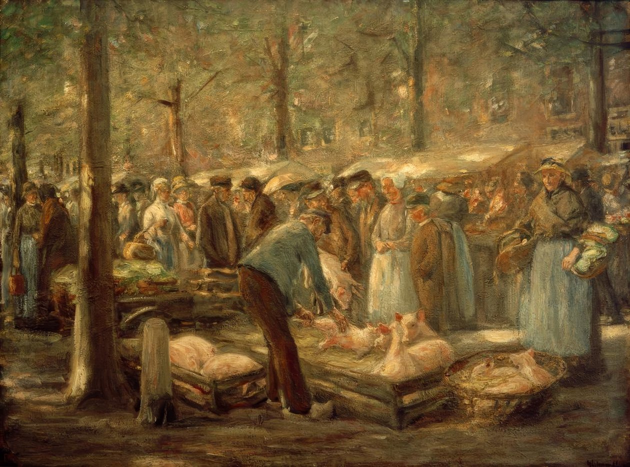 Grisemarked i Haarlem af Max Liebermann