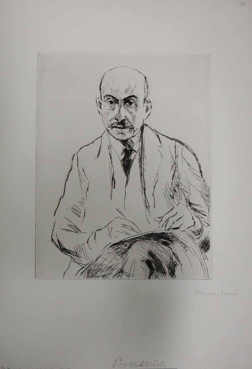 Selvportræt i en alder af 70 af Max Liebermann