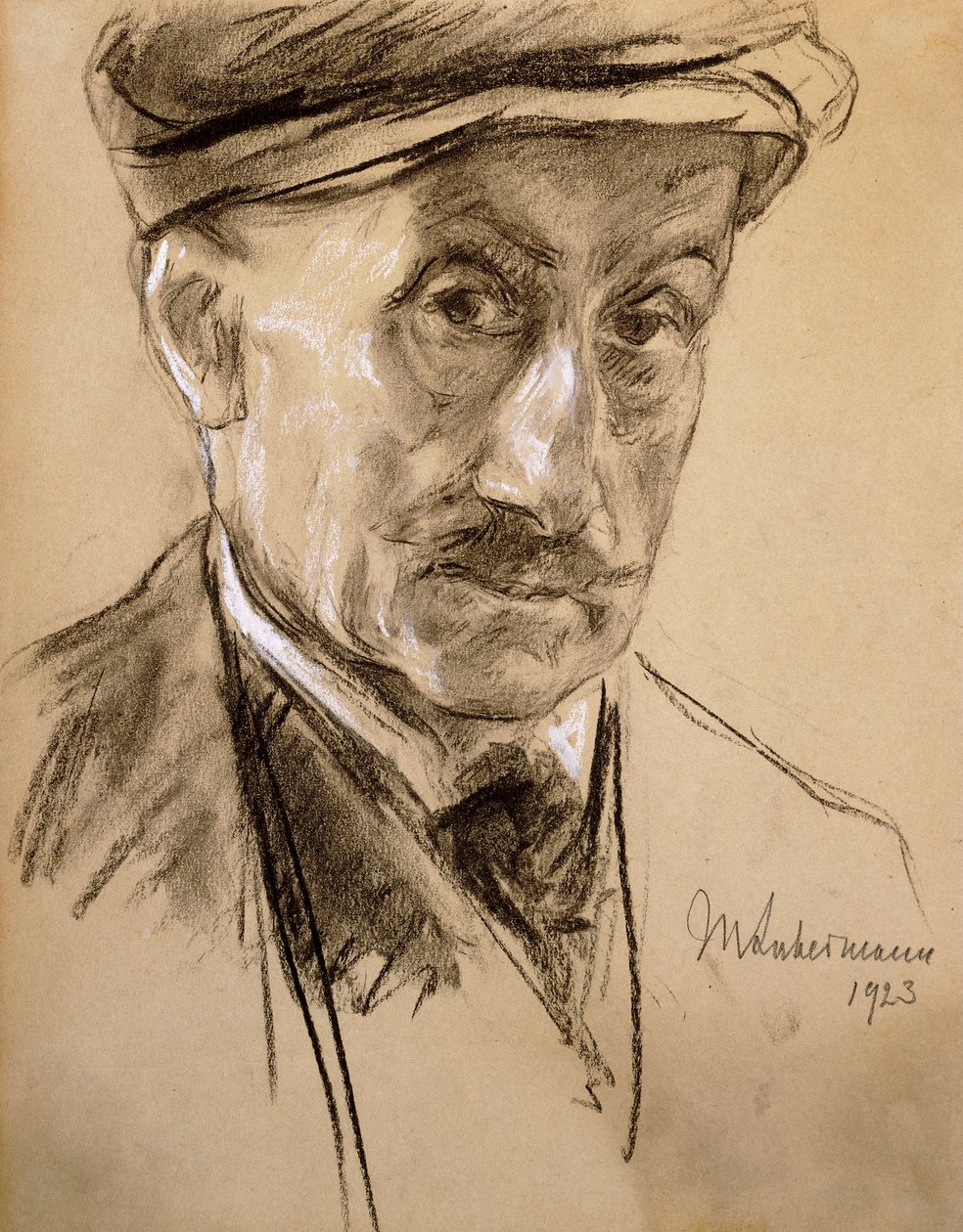 Selvportræt, 1923 af Max Liebermann