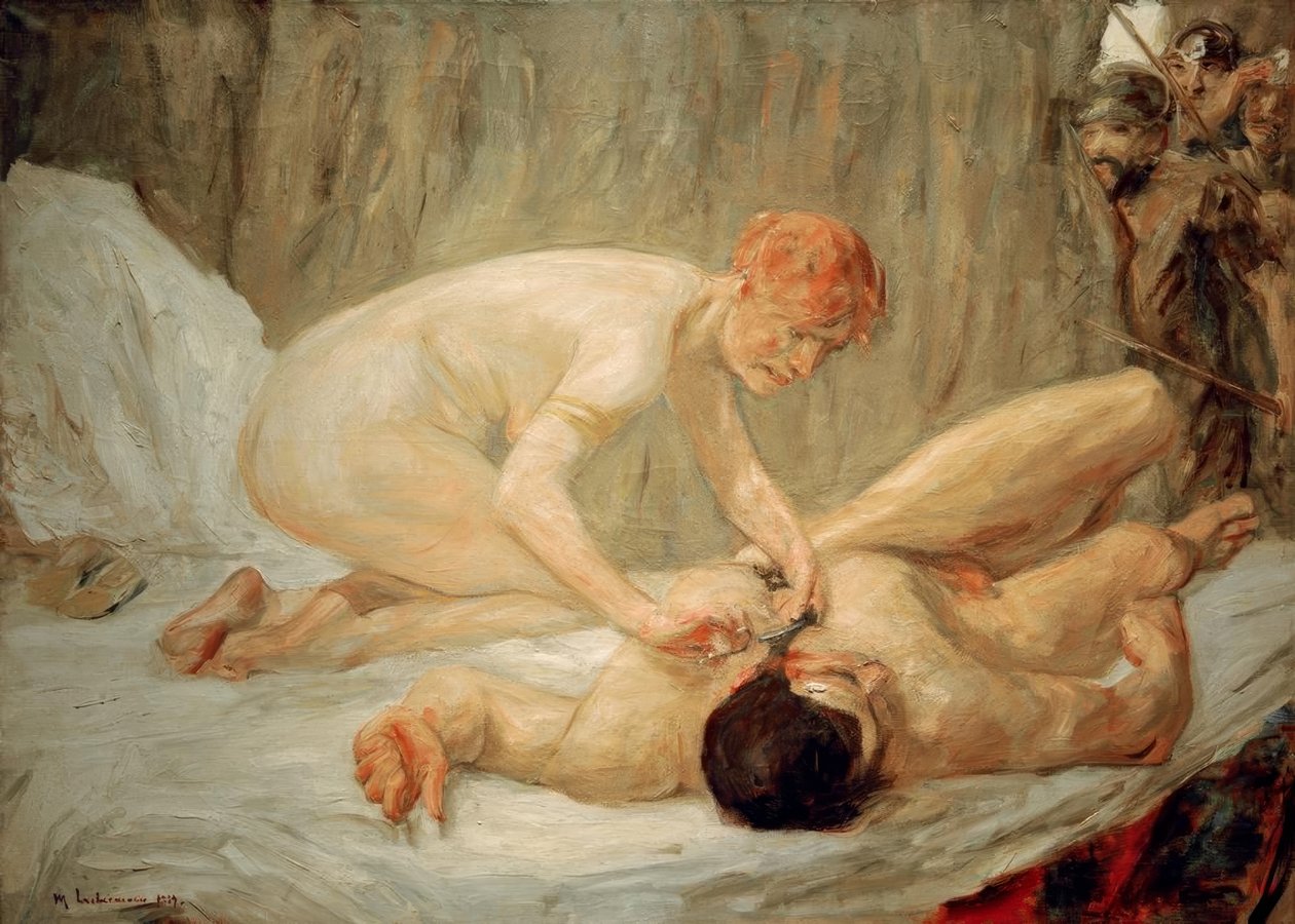 Samson og Delila af Max Liebermann