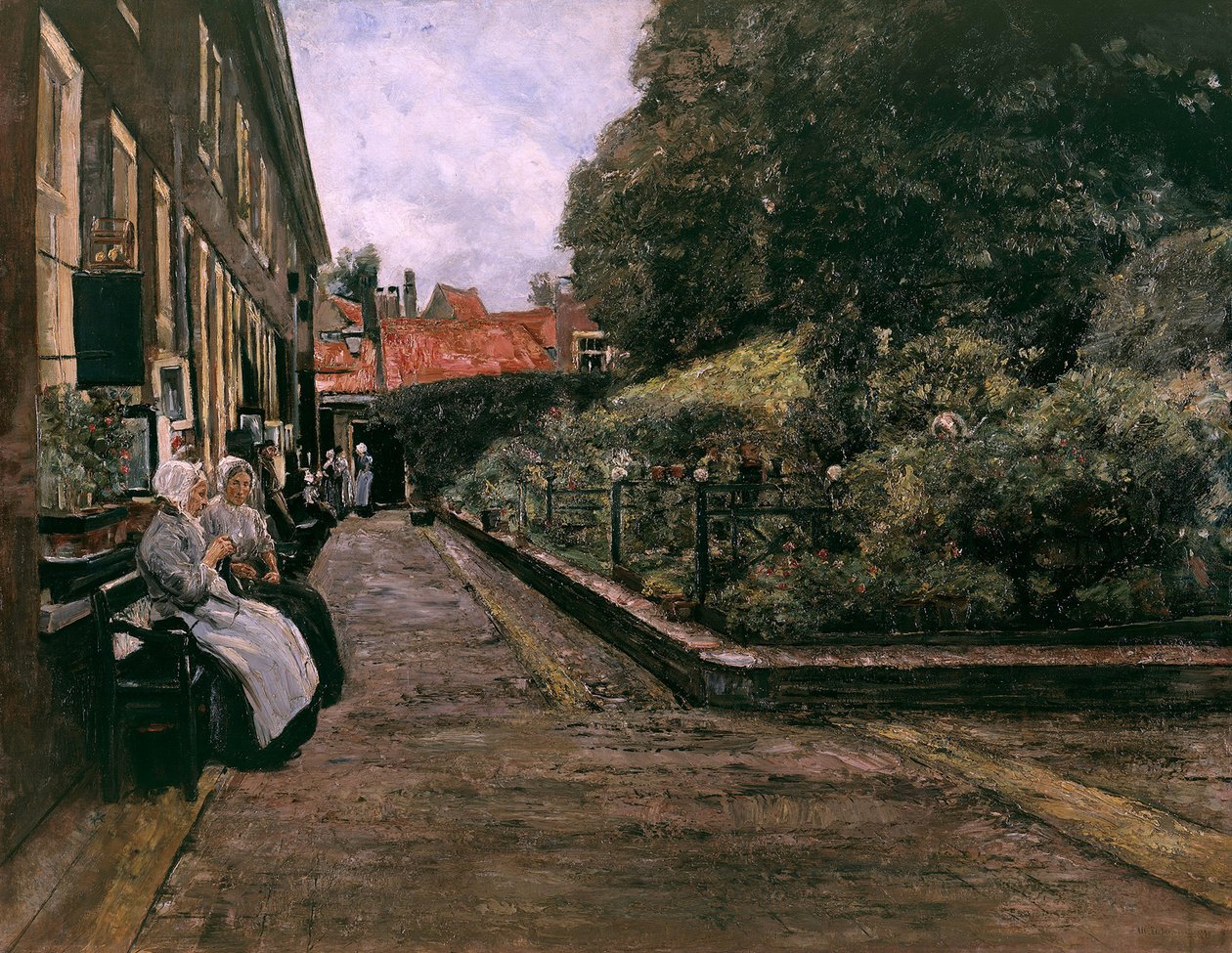 Sankt Stefans stiftelse i Leiden (1. version) af Max Liebermann