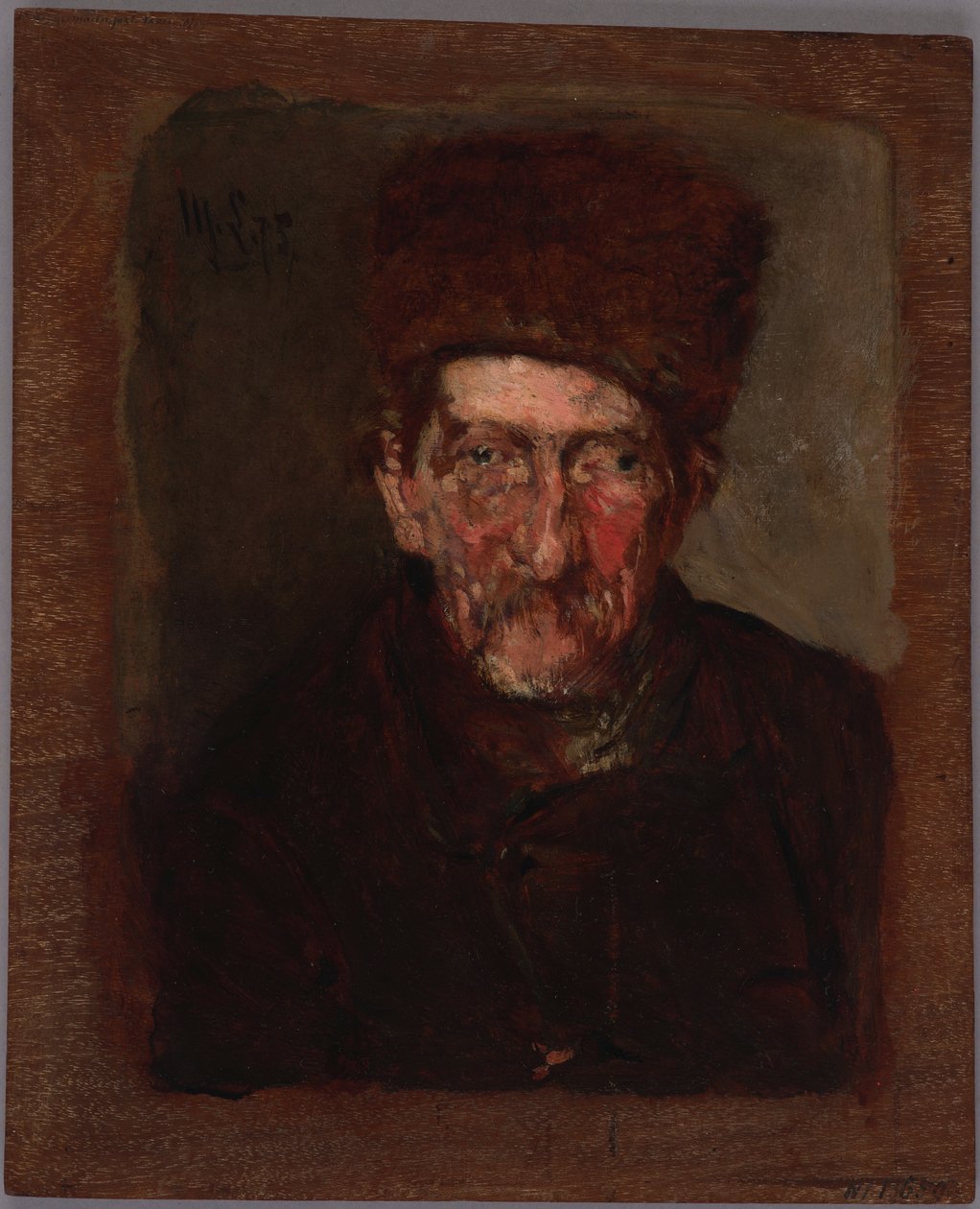 Studie af en mand og en kvindes brystbilleder (tveidet maleri) af Max Liebermann
