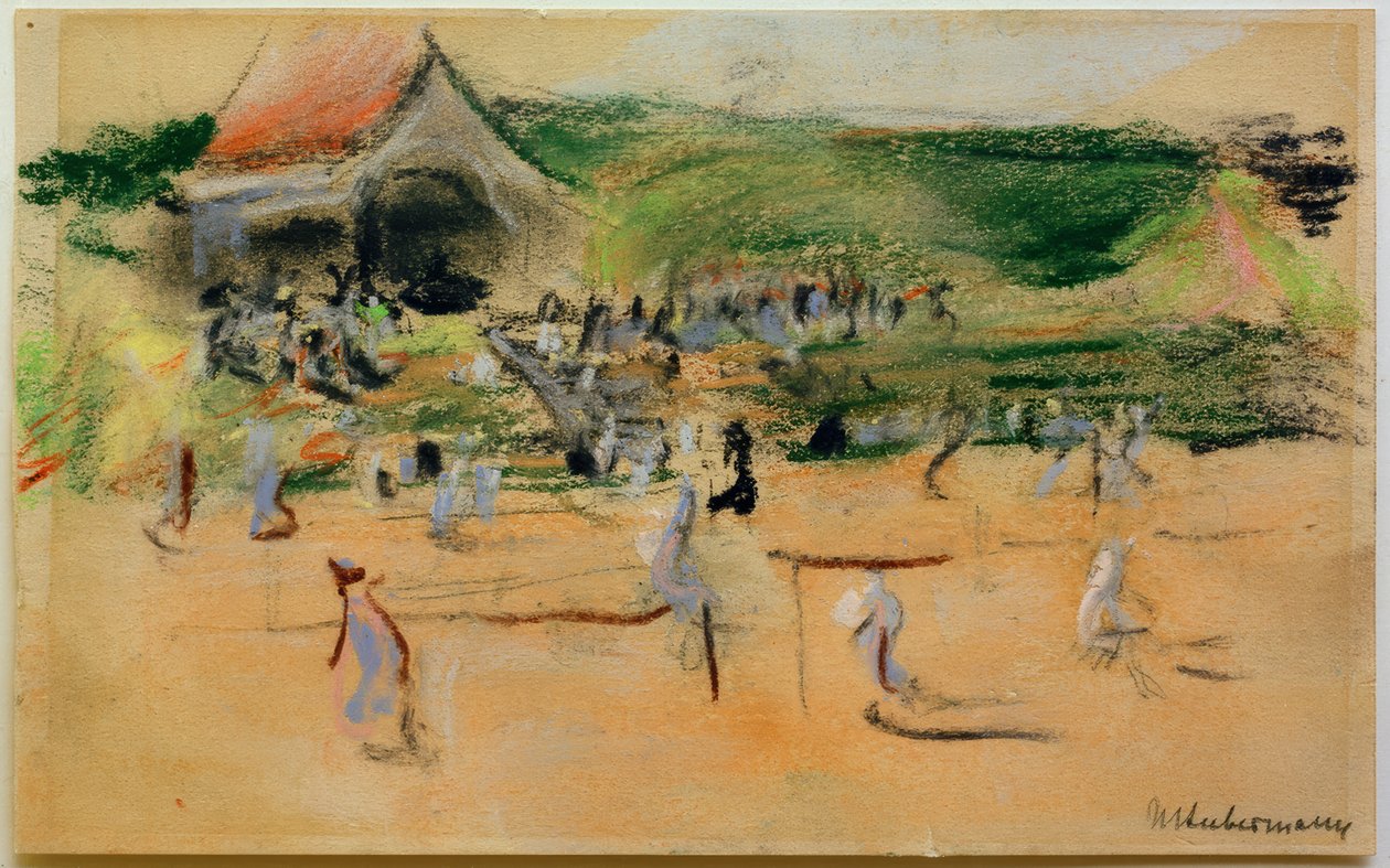 Tennispladsen i Noordwijk af Max Liebermann