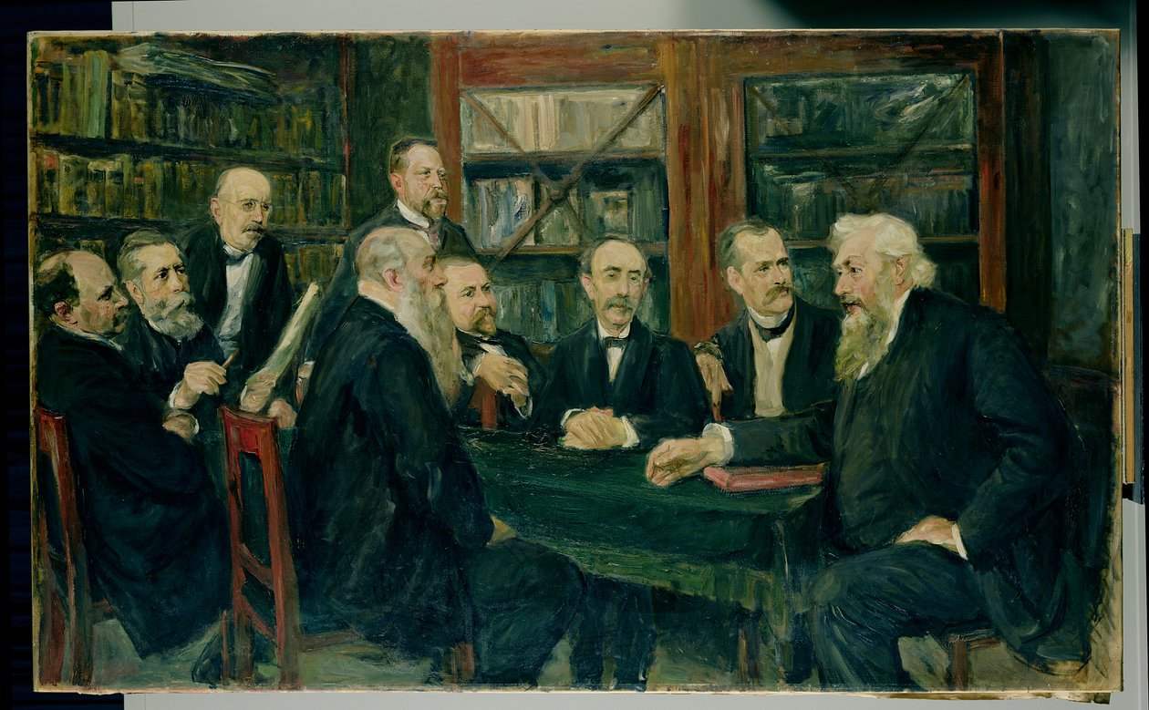 Hamburg-konventet af professorer, 1906 (se også 144760) af Max Liebermann