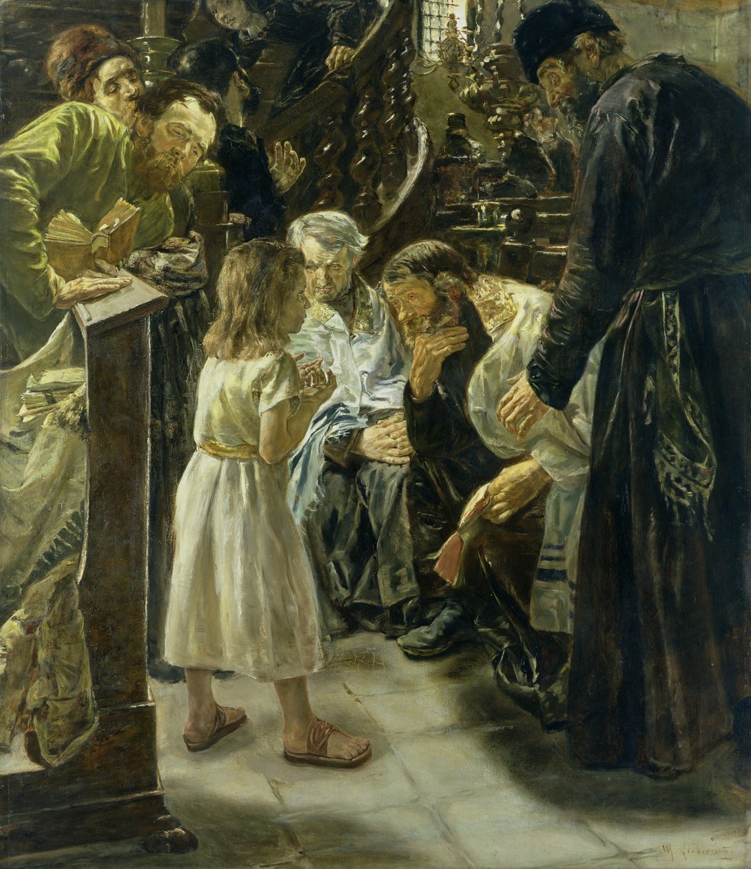 Den 12-årige Jesus i templet af Max Liebermann