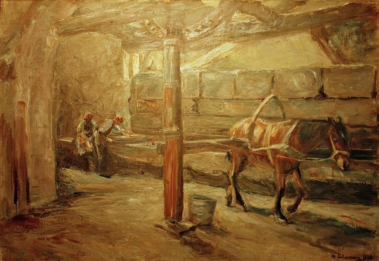 Tøjfabrik i Firenze af Max Liebermann