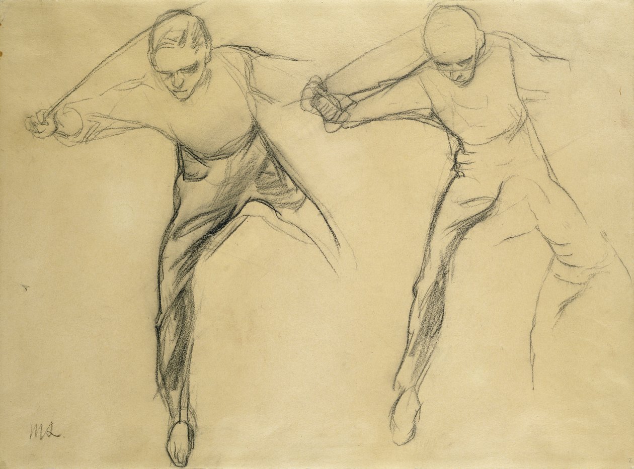 To mandsfigurer af Max Liebermann