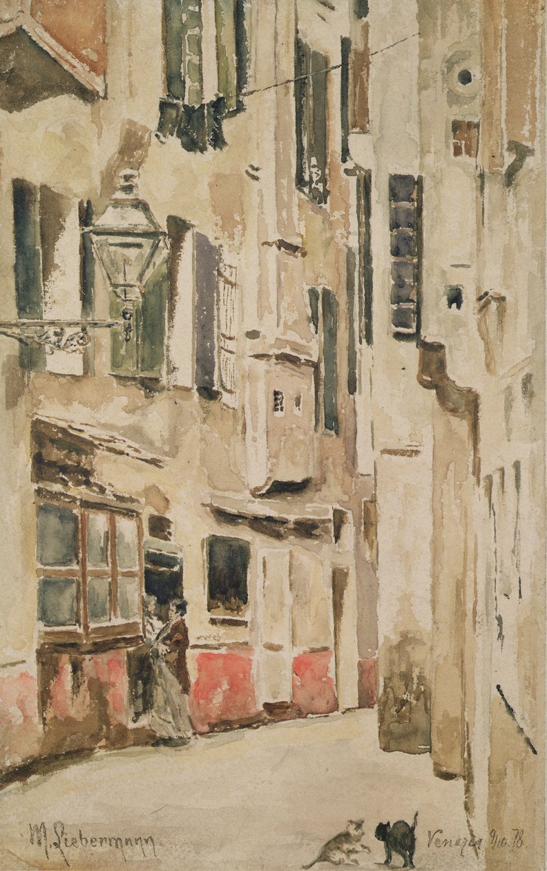 Venetian Street, 1878 af Max Liebermann