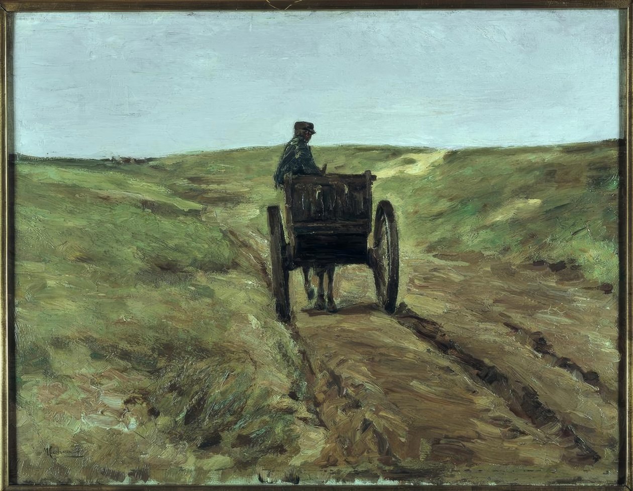 Bil i klitterne nær Katwijk af Max Liebermann