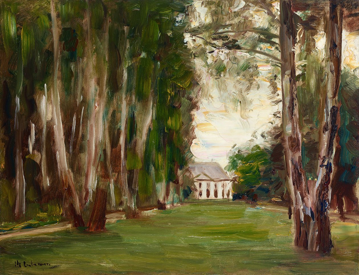 Wannsee-haven med villa af Max Liebermann