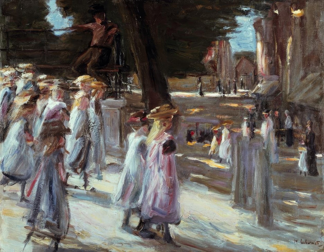 Vej til skole i Edam af Max Liebermann