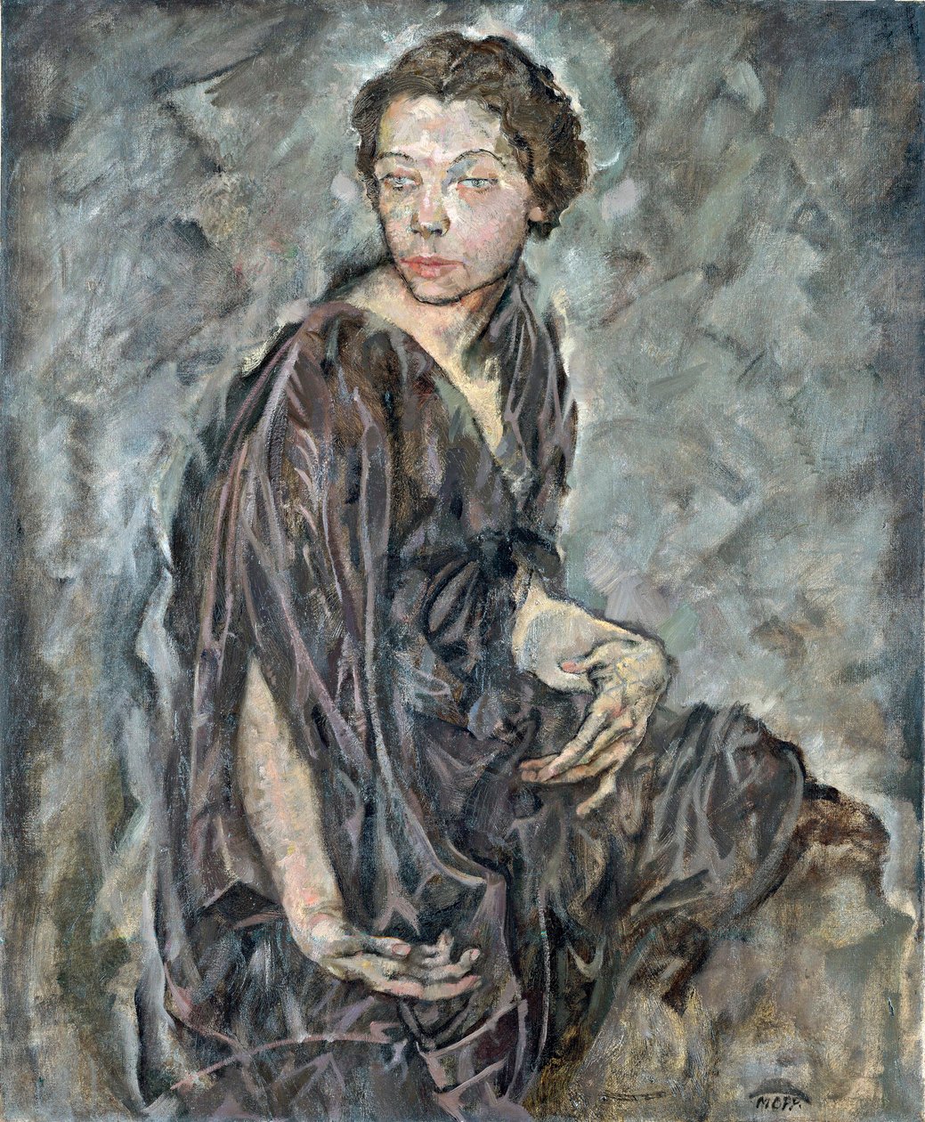 Portræt af Tilla Durieux (1880-1971), østrigsk skuespillerinde og komiker af Max Oppenheimer