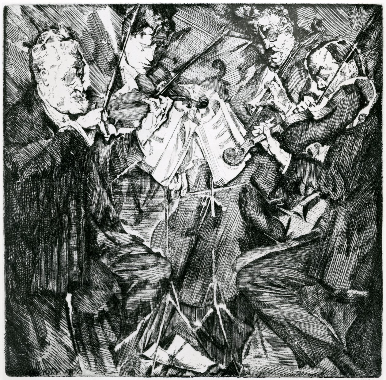 Rose String Quartet af Max Oppenheimer