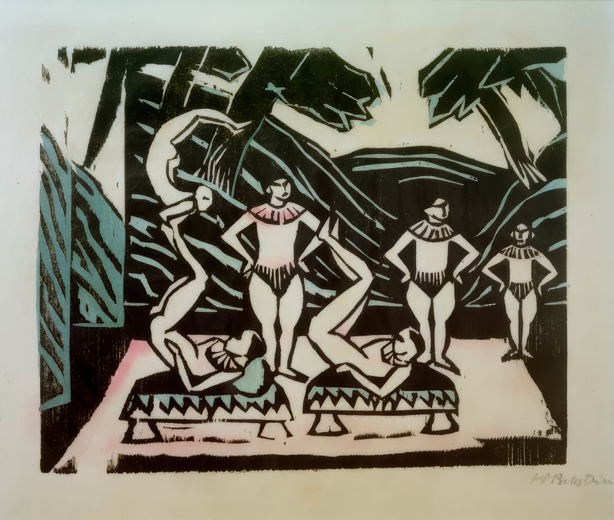 akrobater af Max Pechstein