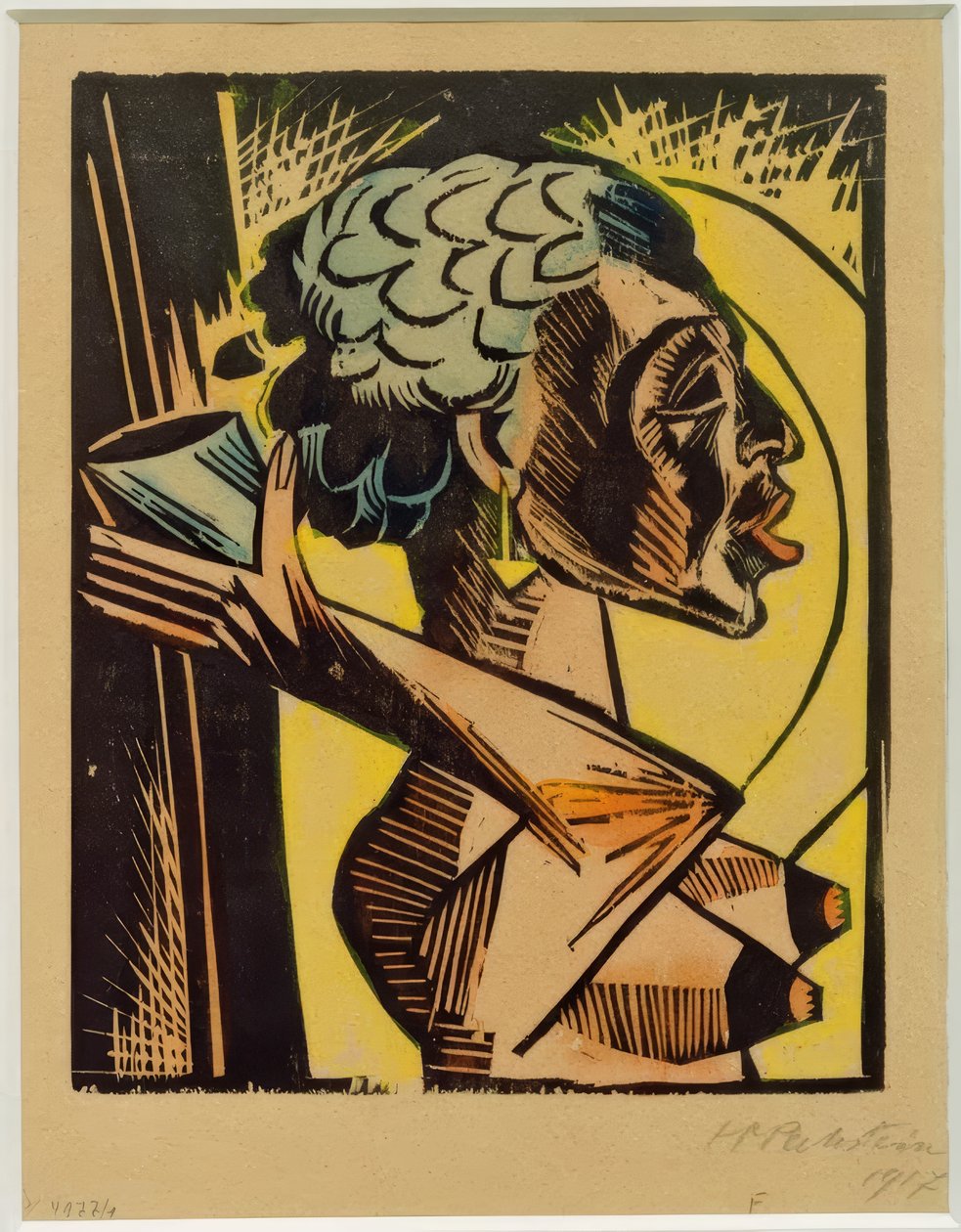 Akt med bæger af Max Pechstein