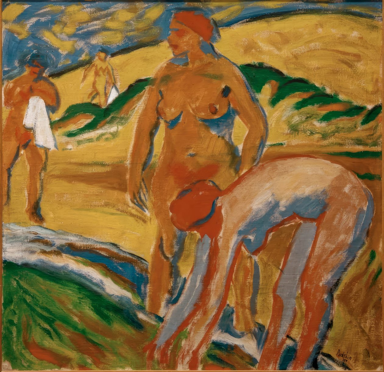 Filer udendørs af Max Pechstein
