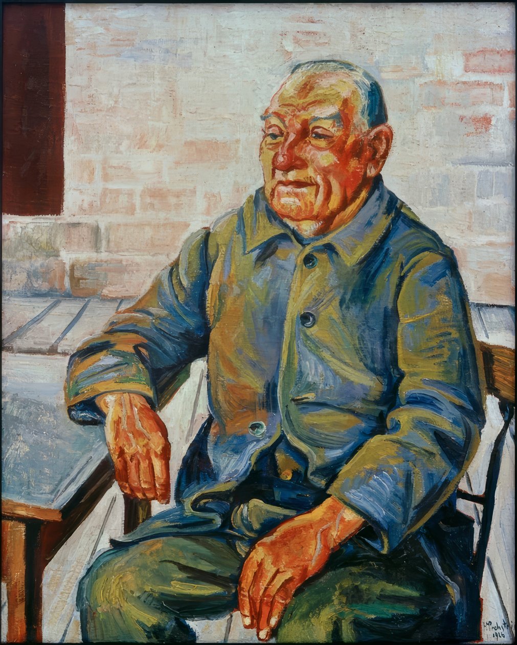Gamle fisker – Krischan Schmiedeberg af Max Pechstein