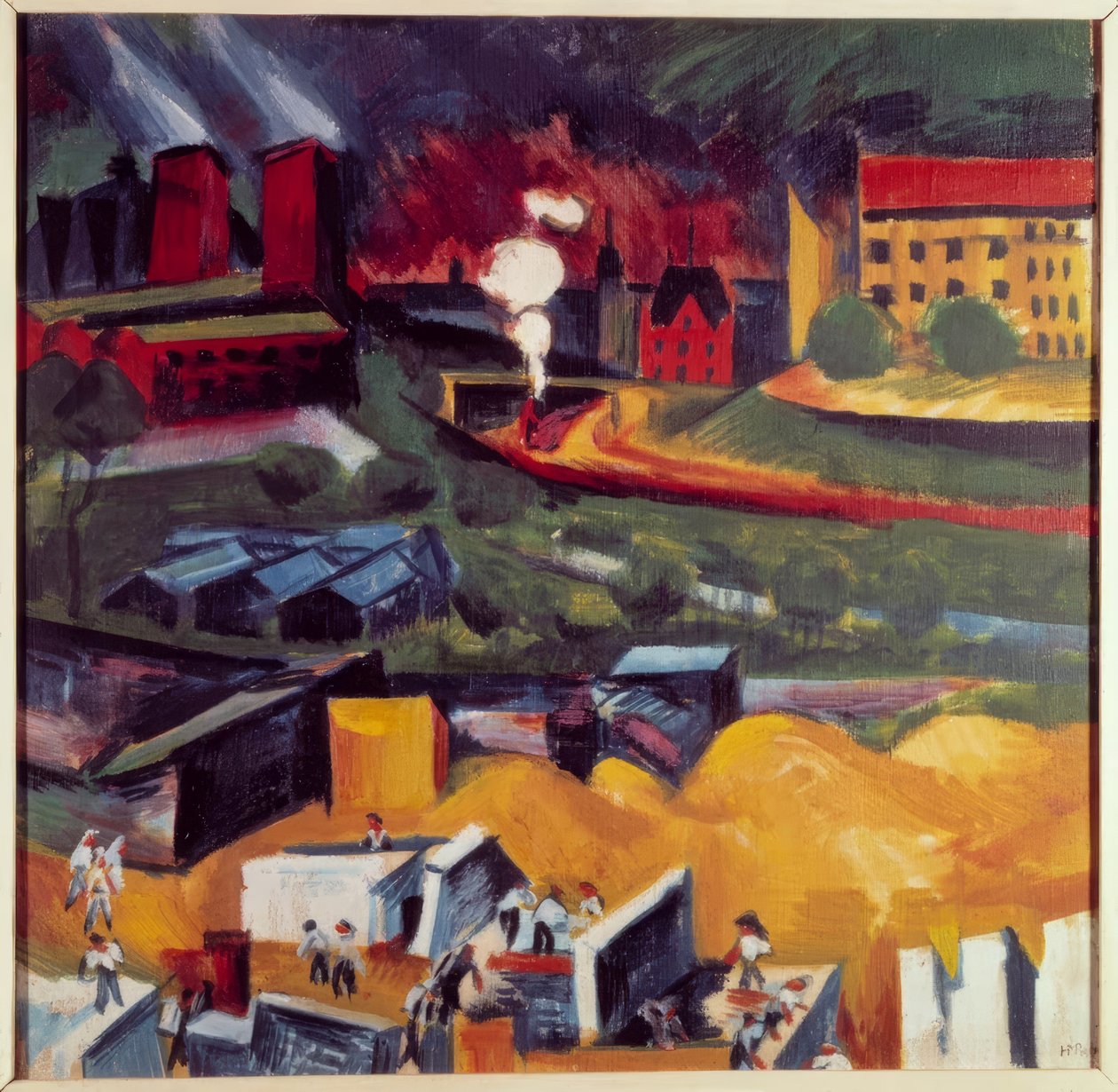 Udsigt over Schmargendorf af Max Pechstein