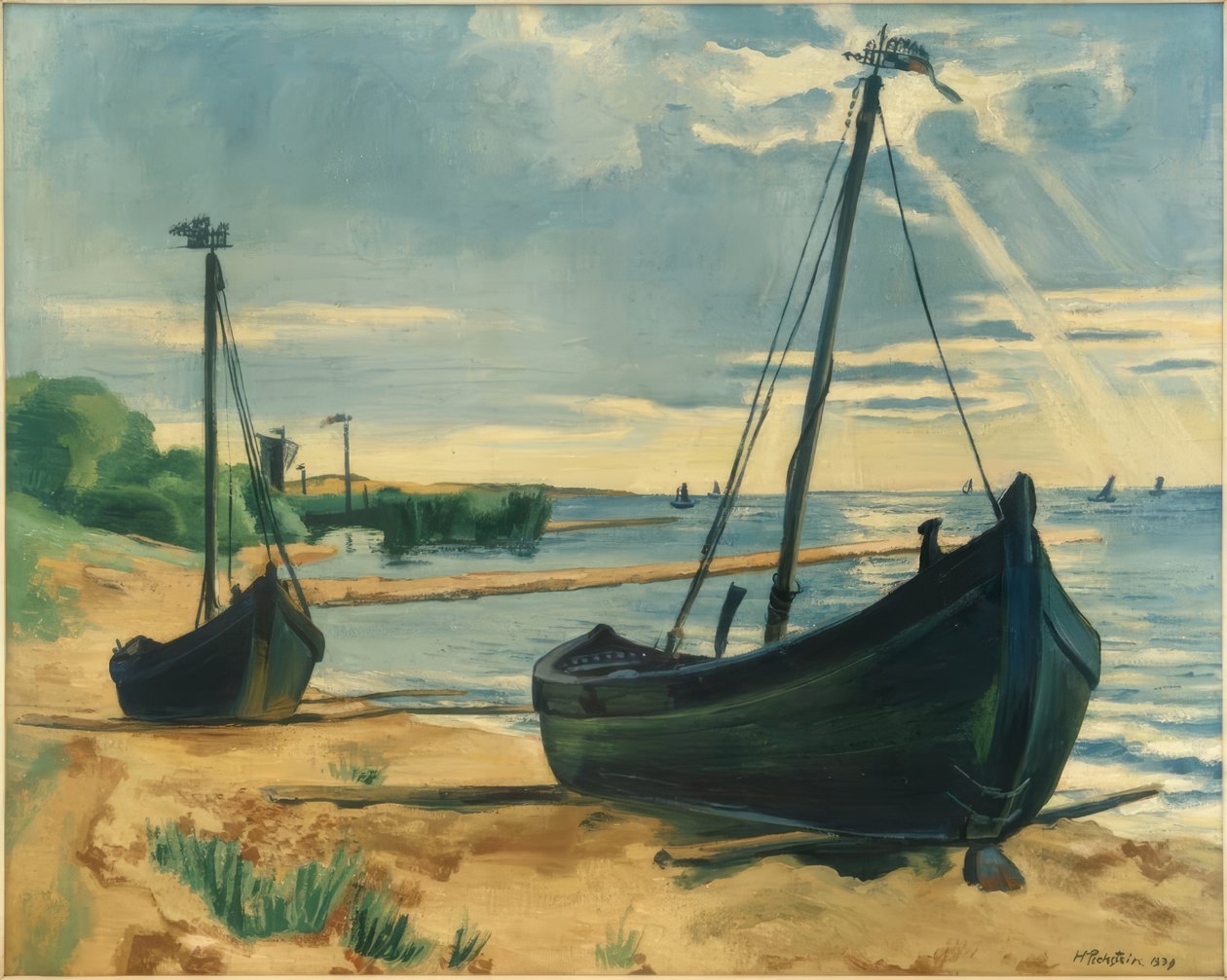 Opviskede kælke af Max Pechstein
