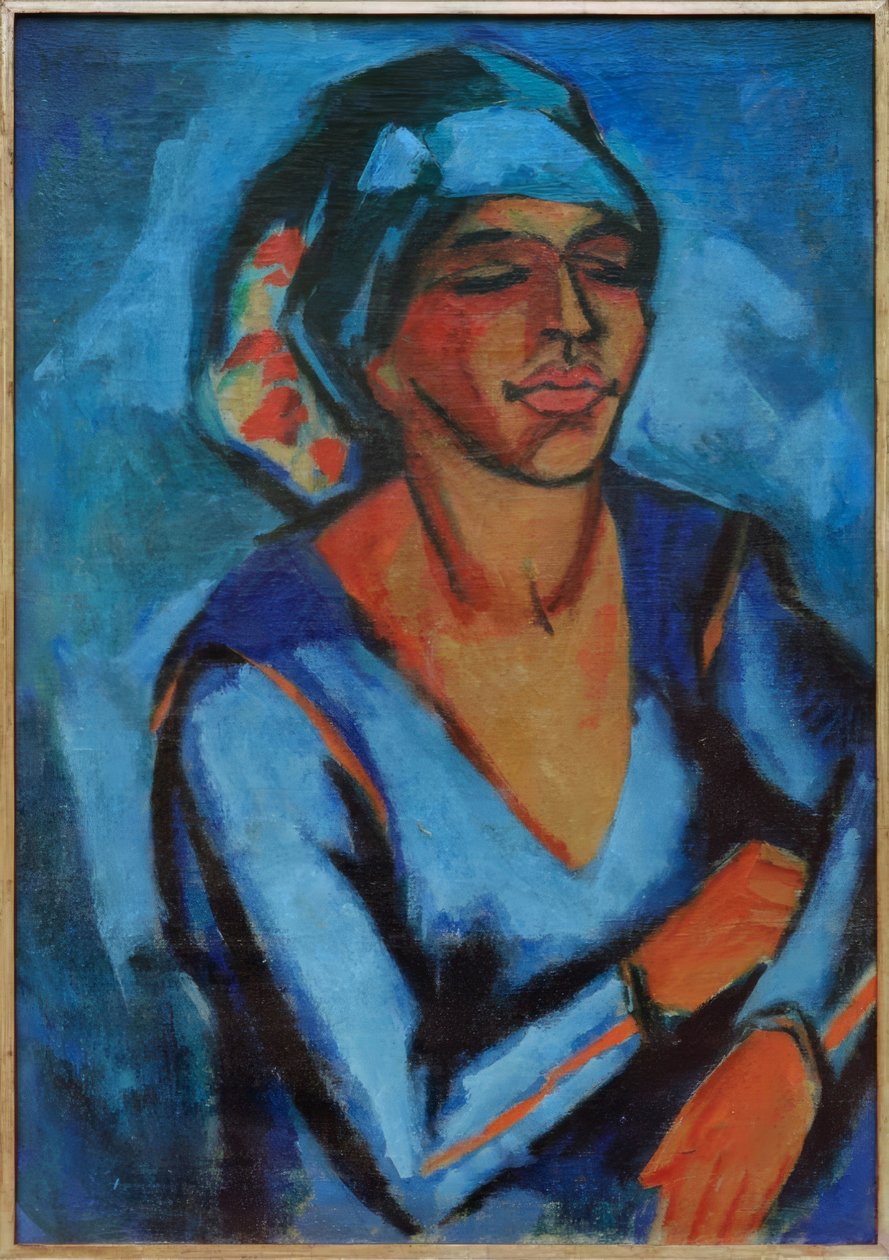 Portræt af Lotte Pechstein af Max Pechstein