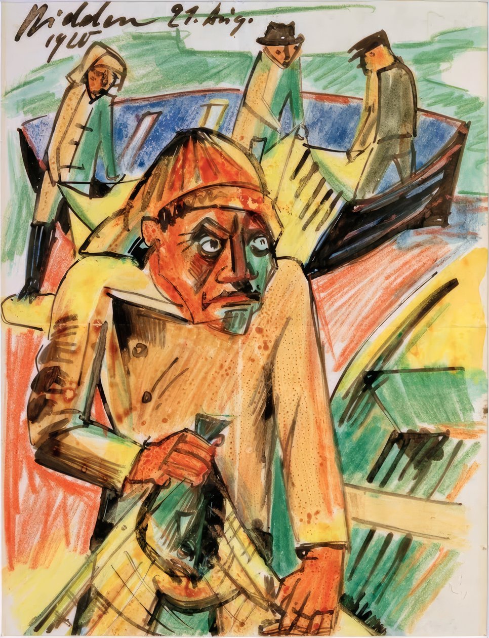 Flundrefiskeren af Max Pechstein