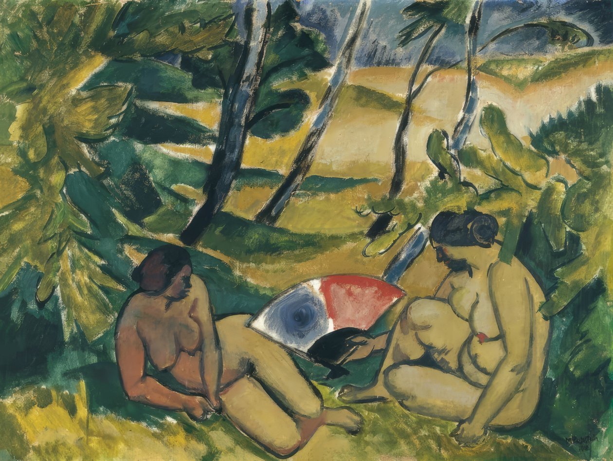 De badende, 1912 af Max Pechstein