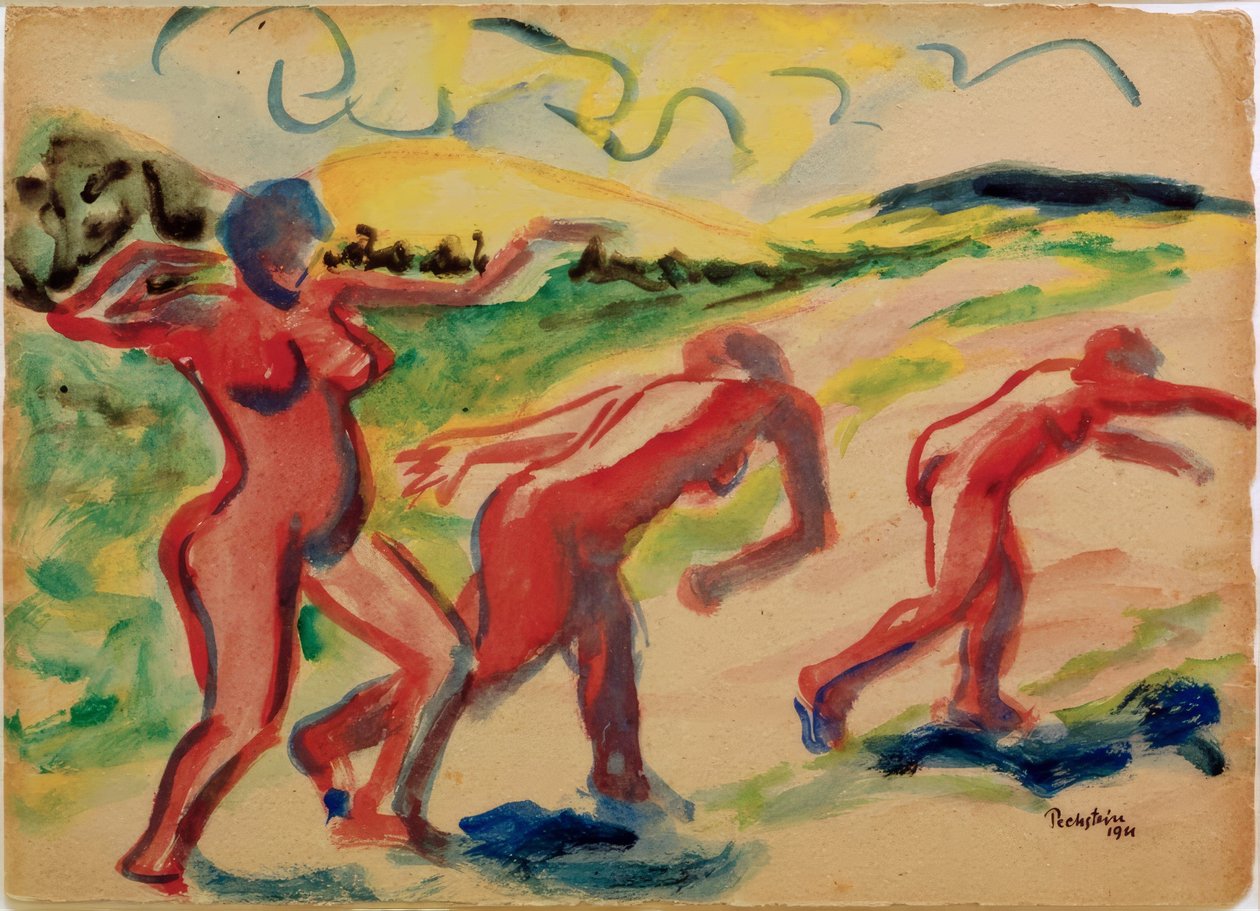 Kvinder i klitterne af Max Pechstein