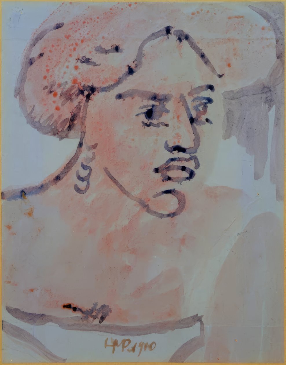 Kvindeportræt af Max Pechstein