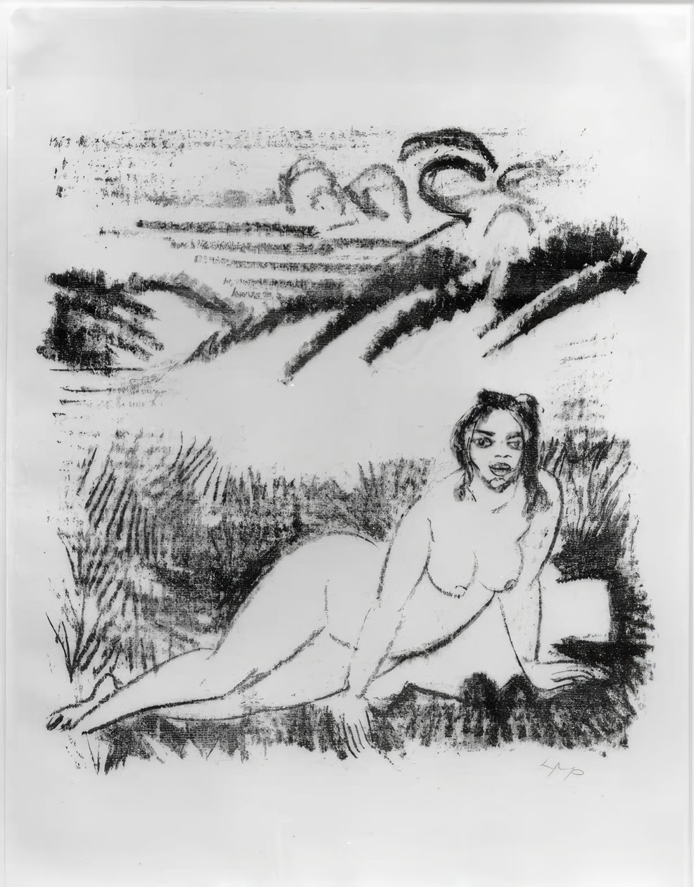 Liggende akt af Max Pechstein