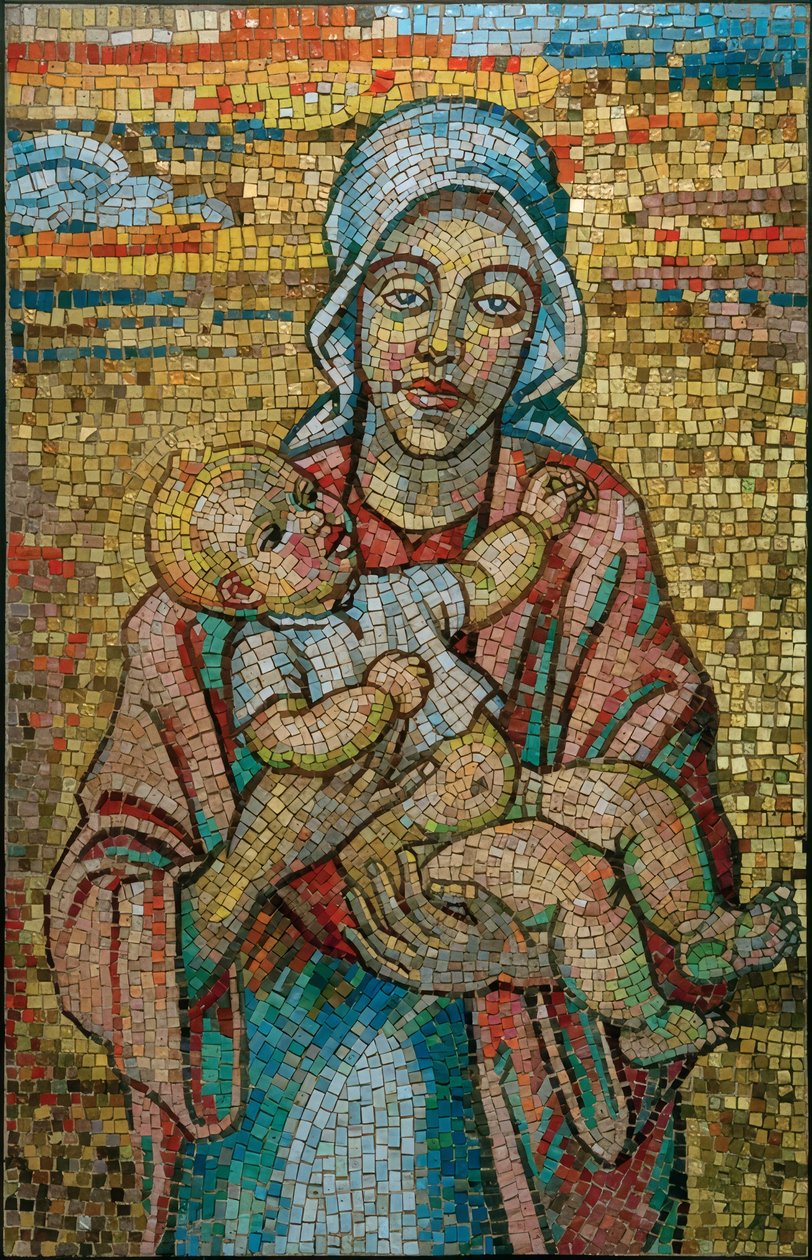 Madonna med barn af Max Pechstein