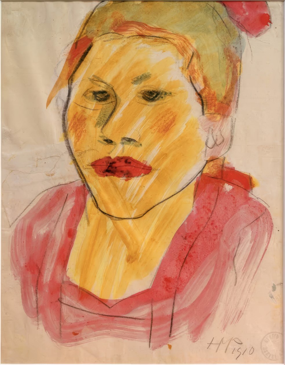 Pigekopf af Max Pechstein