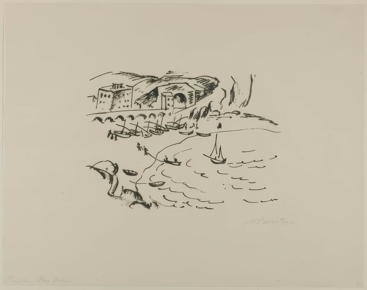 Monte Rosso-bugten, fra Rejsebilleder: Italien-Sydhavet af Max Pechstein