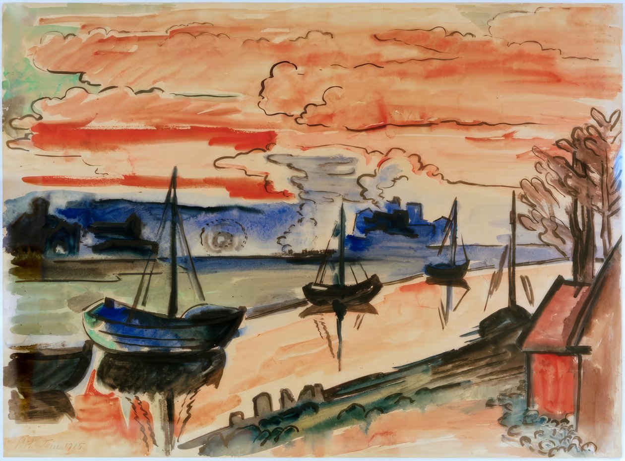 Efter solnedgang af Max Pechstein