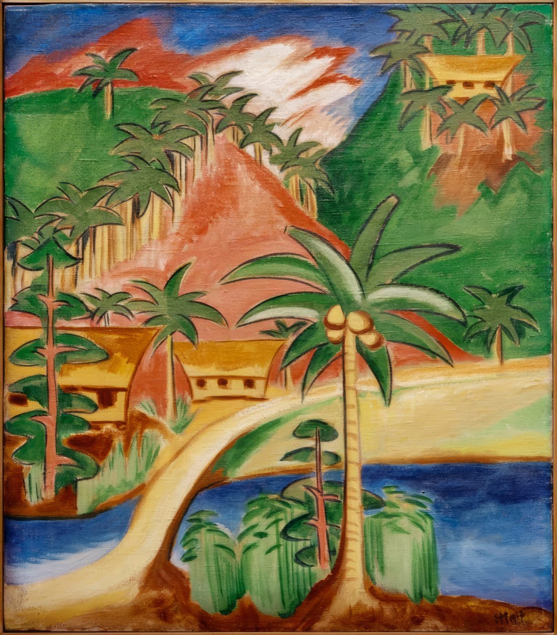 Palau-landskab af Max Pechstein