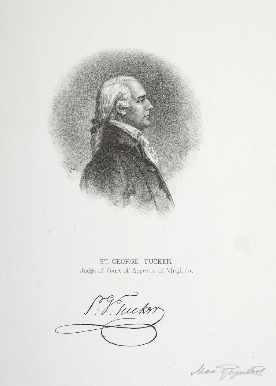 St. George Tucker, dommer ved appelretten i Virginia af Max Rosenthal