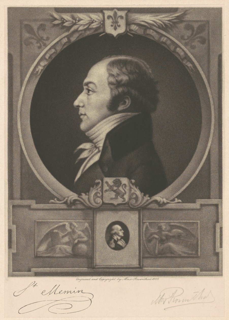 Charles Balthazar Julien Févret de Saint-Mémin af Max Rosenthal, after Charles B.J. Févret de Saint Mémin