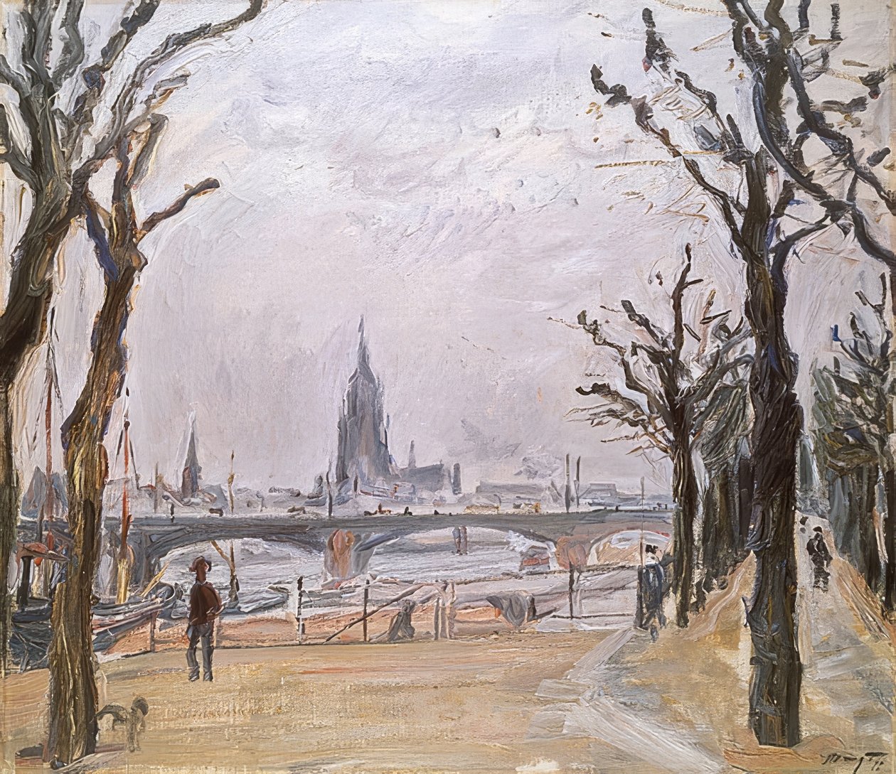 Udsigt over Frankfurt. 1911 af Max Slevogt