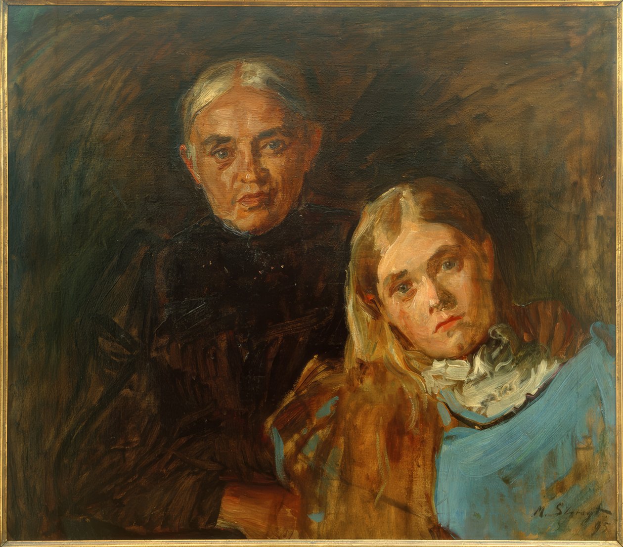 Frau Voll med datter af Max Slevogt