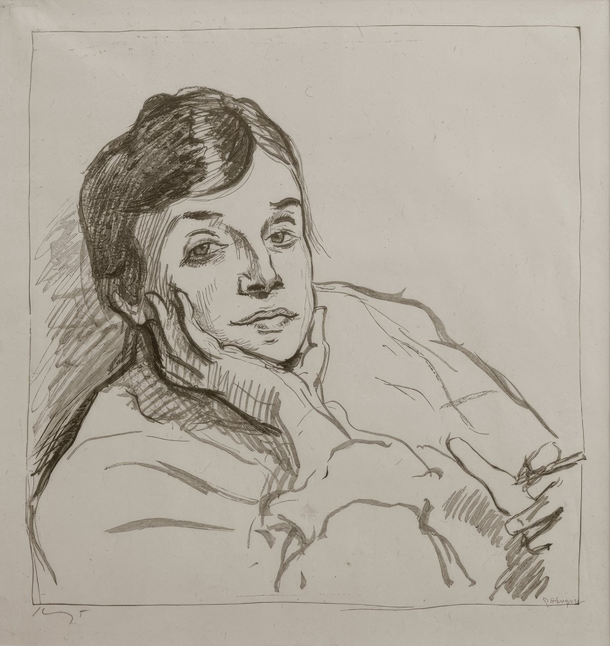 M.Slevogt, Nini Slevogt, kunstnerens hustru af Max Slevogt