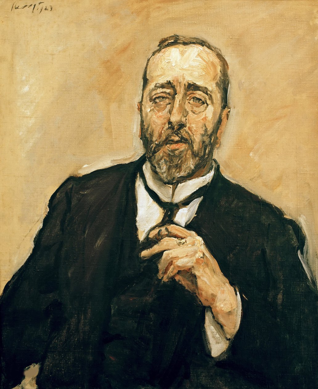 Portræt af Bernhard Dernburg 1865-1937, 1923. af Max Slevogt