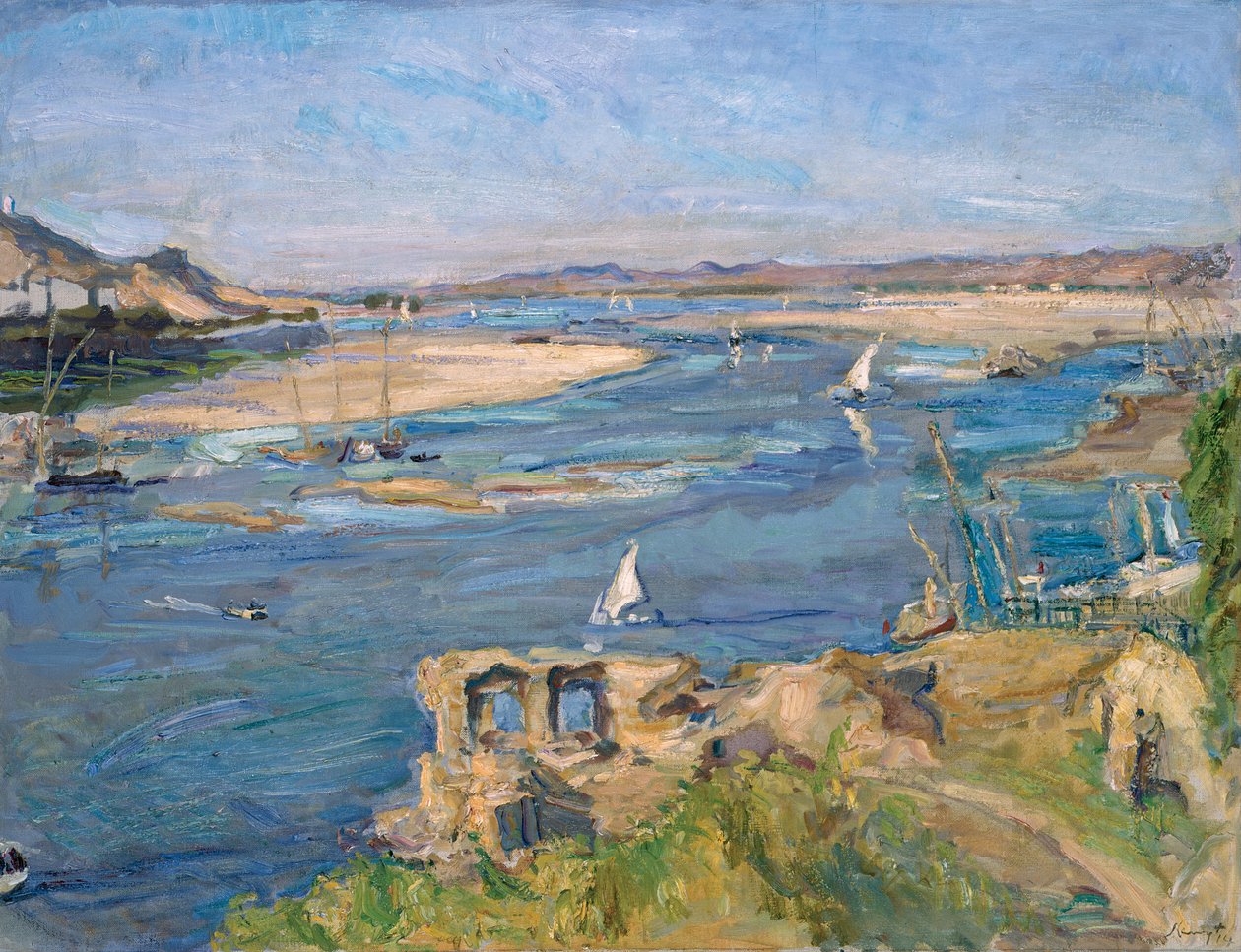 Nilen nær Aswan, 1914 af Max Slevogt