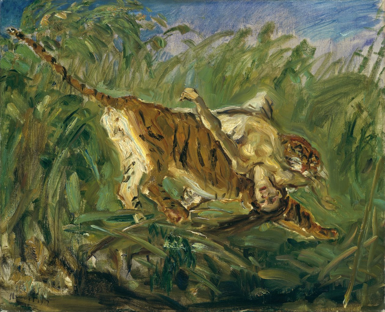 Tiger i junglen af Max Slevogt