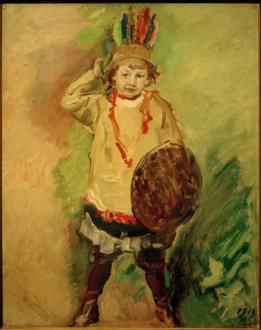 Wolfgang som indianer af Max Slevogt
