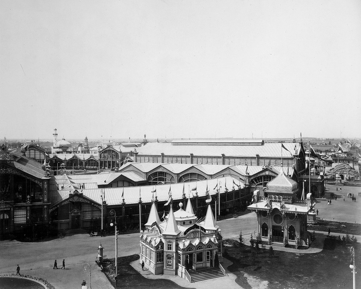 Generelt billede, All-Russia-udstillingen, Nizhny Novgorod, Rusland, 1896. af Maxim Dmitriev