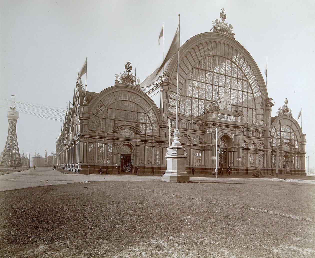 Machines corner, All-Russia Exhibition, Nizhny Novgorod, Rusland, 1896. af Maxim Dmitriev